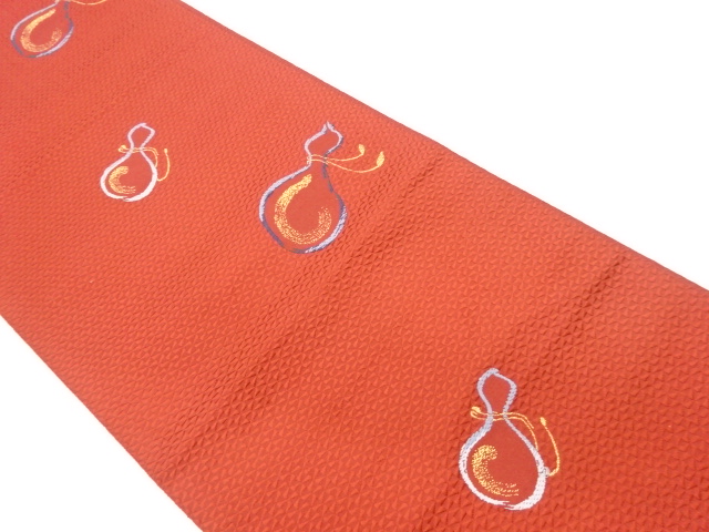 瓢箪模様織出し名古屋帯